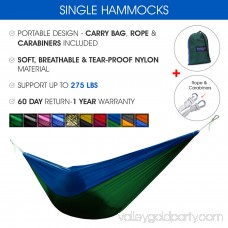 Yes4All Single Lightweight Camping Hammock with Carry Bag (Purple/Red) 566638285